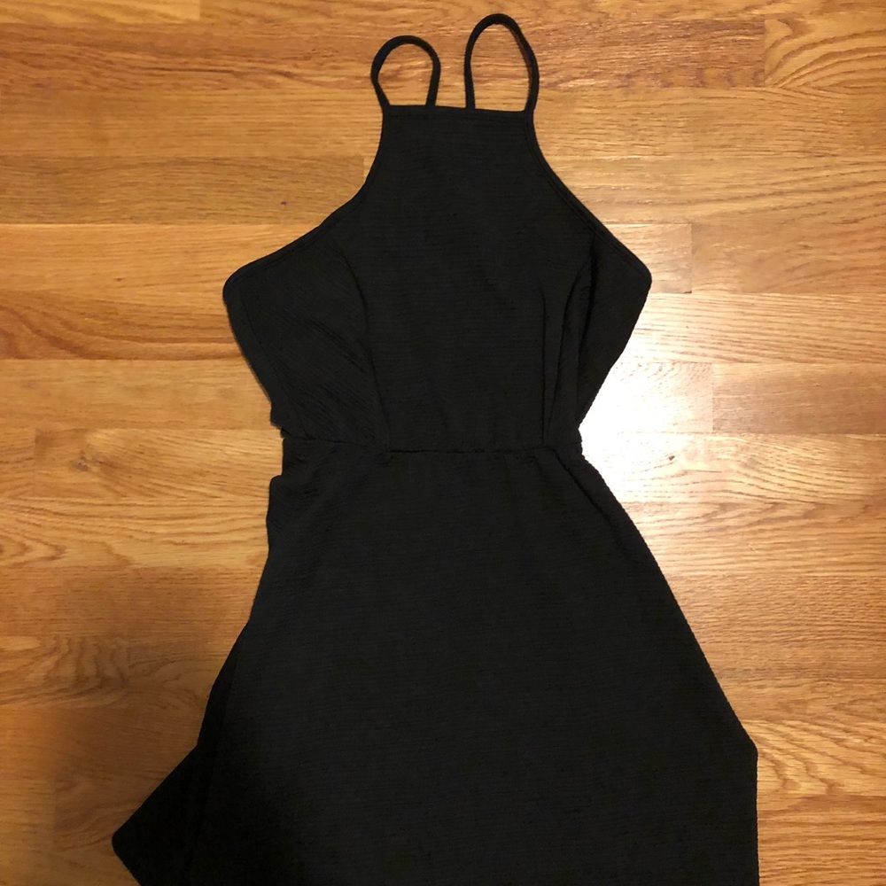 Black Open back dress